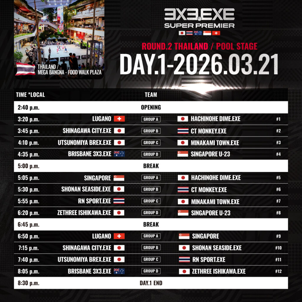【大会情報】3/21-3/22は、メガバンナー(タイ)でROUND.2!3x3.EXE SUPER PREMIER 2025-26